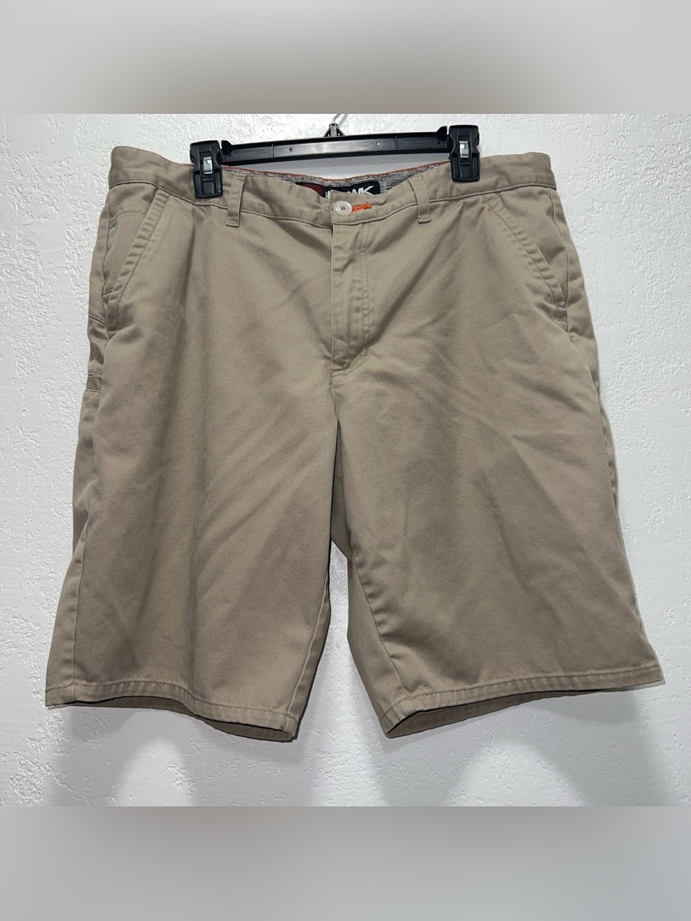 Tony Hawk Chino Shorts Mens 36 Beige Cotton Blend